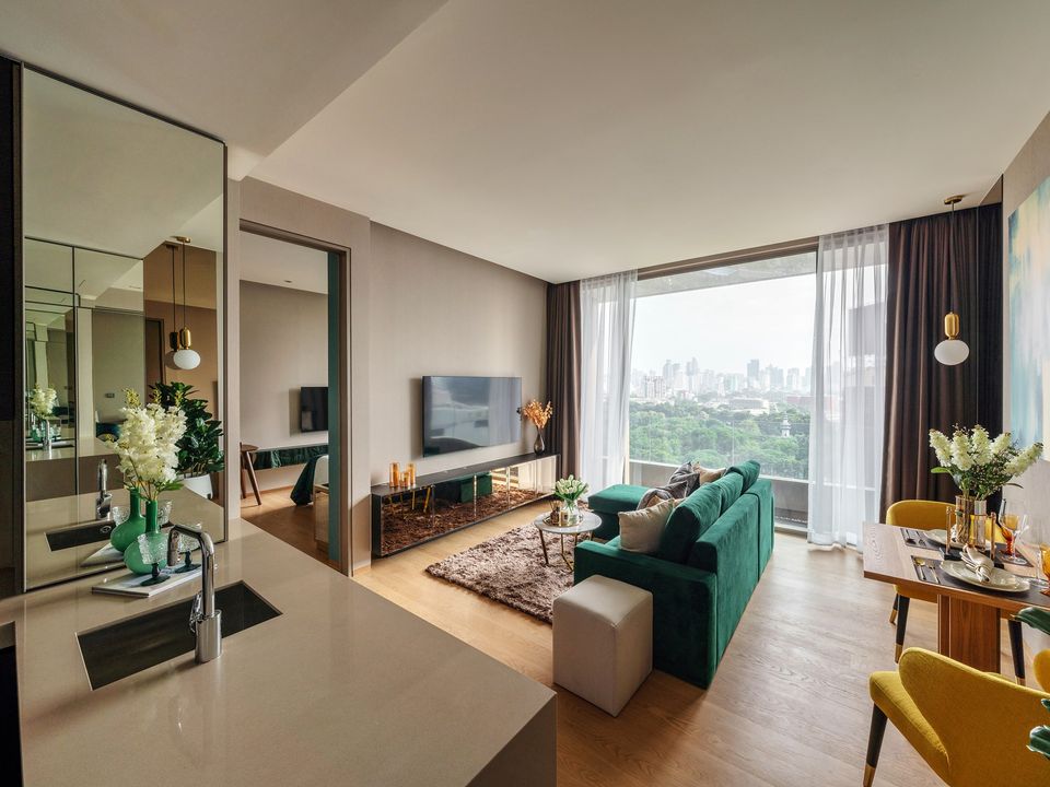 LTH2292 & LTH2293 – Saladaeng One FOR RENT 1 bed 1 bath size 56.74 Sq.M. MRT Lumphini station