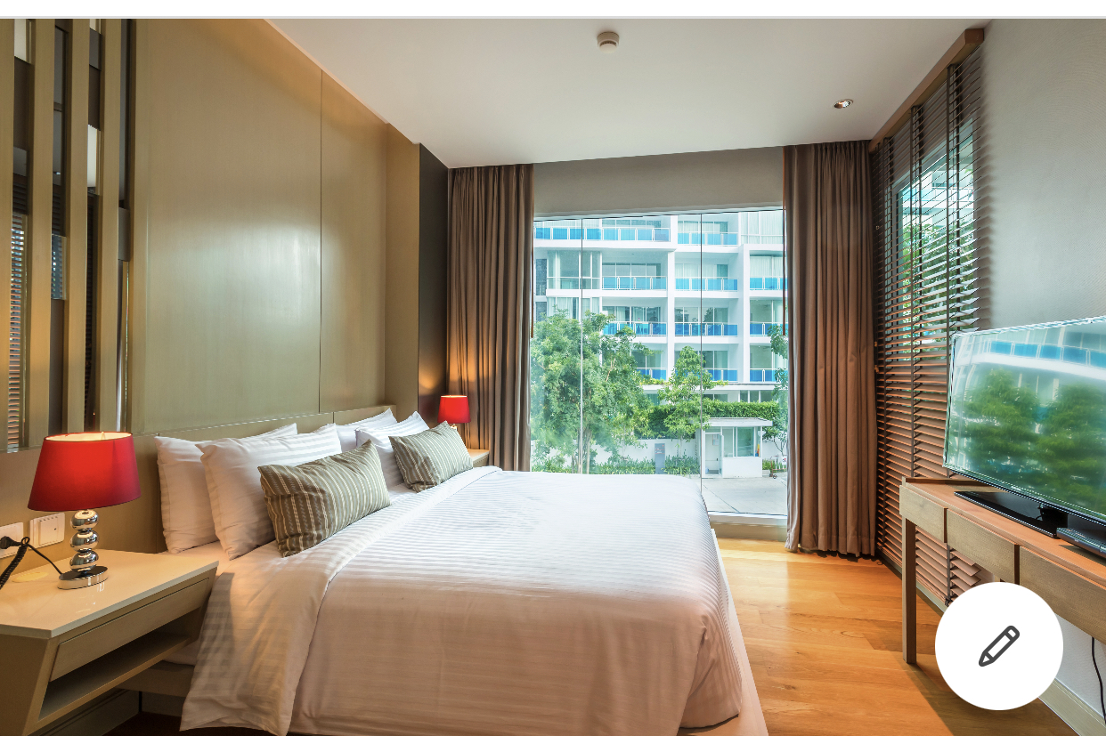 Amari residences Hauhin 1 bedroom unit with balcony, garden view fully furnished ready to move in*