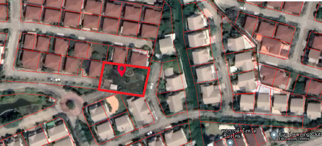 Land ready to build on for SALE in The Urban 1, Thasala, Chiang Mai.