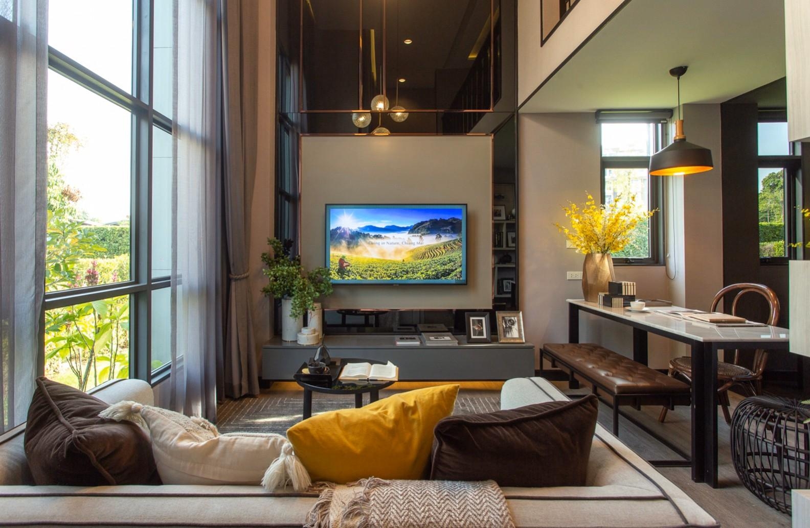 Luxury Modern Colonial 1 Bedroom Loft Style Condo at The Spring Loft for SALE near Central Festival Chiang Mai