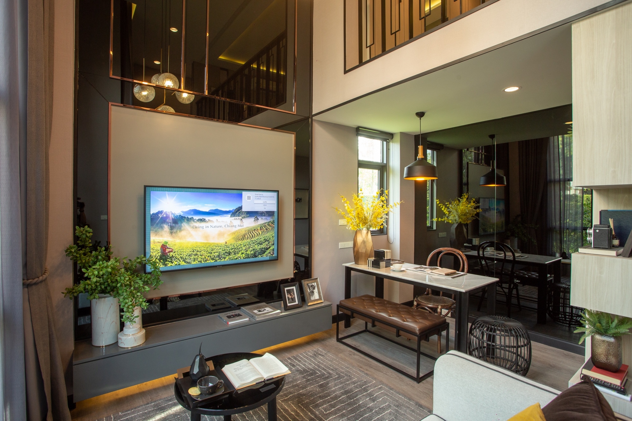 Luxury Modern Colonial 1 Bedroom Loft Style Condo at The Spring Loft for SALE near Central Festival Chiang Mai