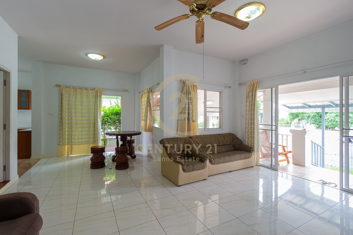 Single Story Home Partially Furnished in gated community for RENT