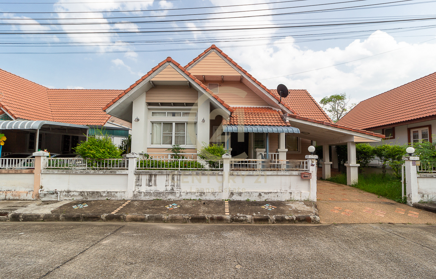 Single Story Home Partially Furnished in gated community for RENT