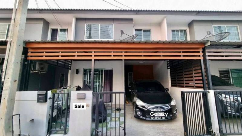 Townhome for sale, bypass Nong Mon, Bangsaen area, Pruksanara Village