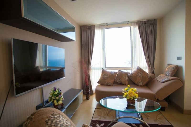 Condo for rent in Pattaya, The Cliff Pattaya, location: Soi Kasetsin, Pratumnak Hill, Pattaya.
