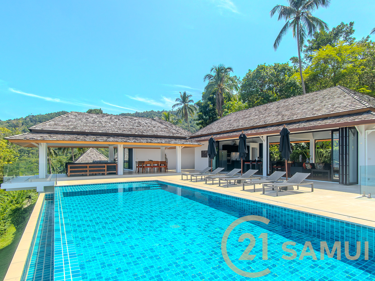 Breathtaking Sea View 4-Bedroom Pool Villa For Sale In Bang Makham Hills