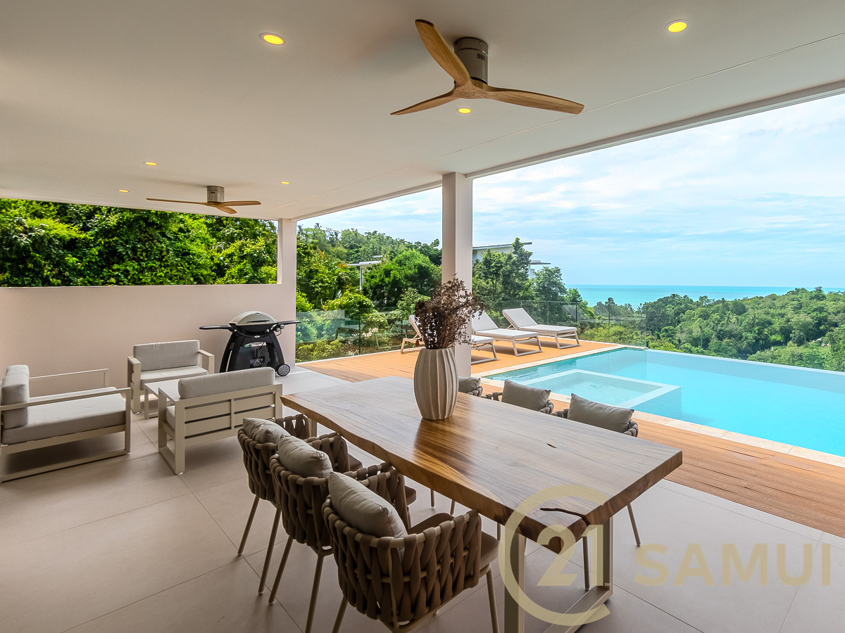 Stunning 5-Bedroom Sea Views Pool Villa for Sale in Lamai