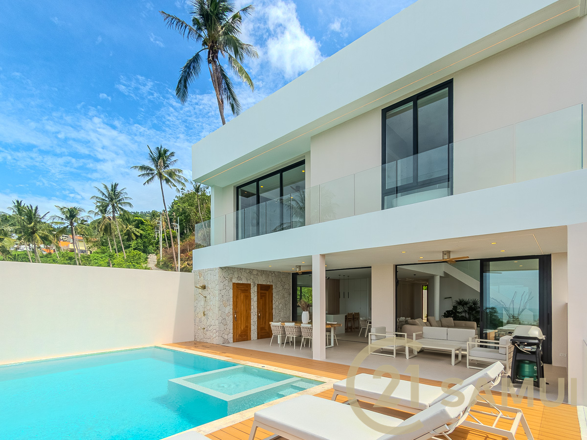 Stunning 5-Bedroom Sea Views Pool Villa for Sale in Lamai