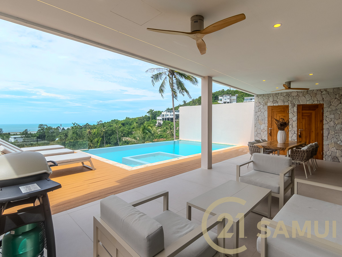 Stunning 5-Bedroom Sea Views Pool Villa for Sale in Lamai
