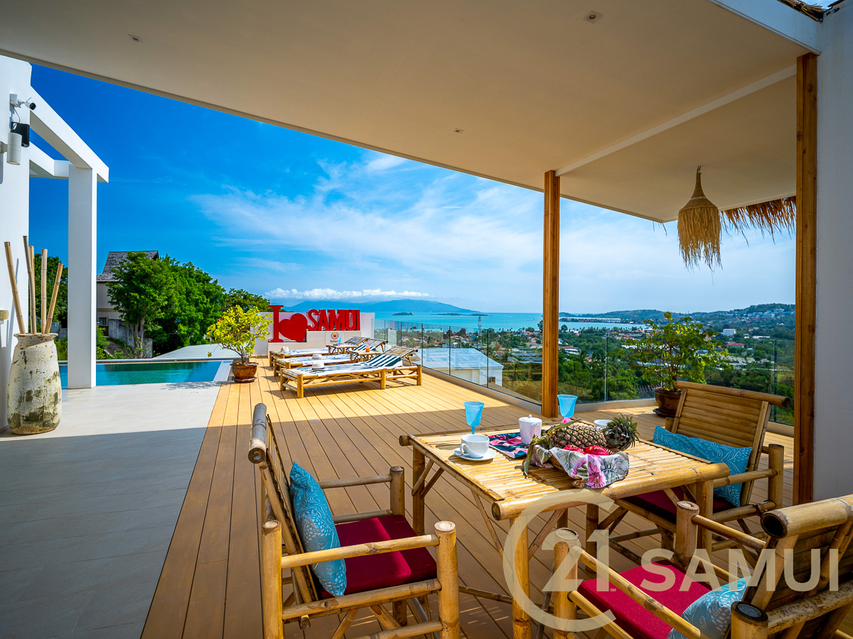 Exceptional 7-Bedroom Villa with 360° Sea Views for Sale in Bang Rak