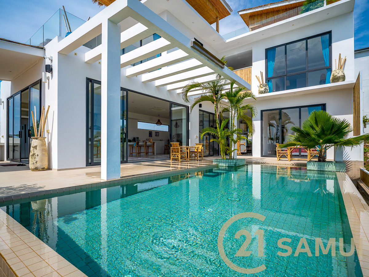 Exceptional 7-Bedroom Villa with 360° Sea Views for Sale in Bang Rak