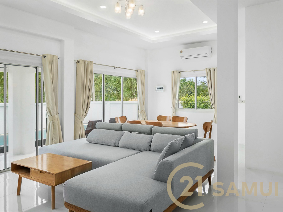 3-Bedroom Pool Villa in Leasehold for Sale in Ban Tai
