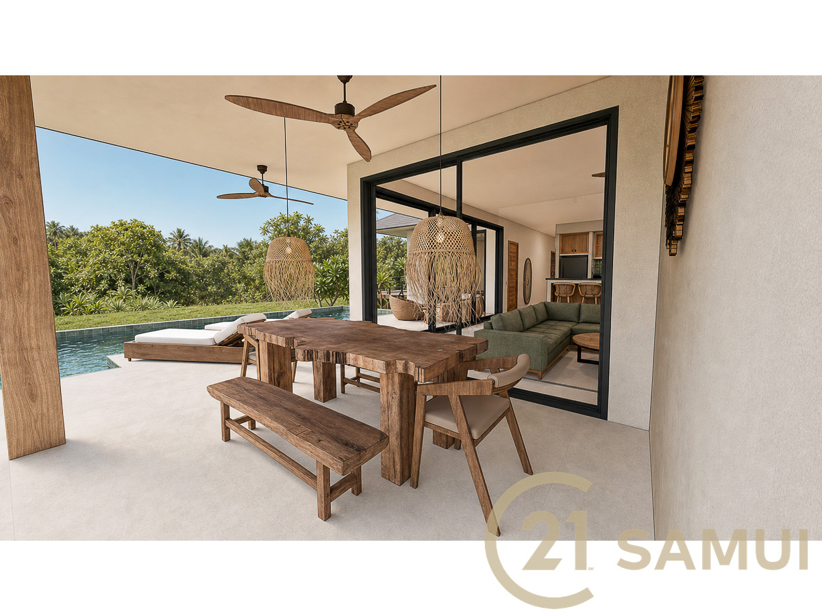 3-Bedroom Private Pool Villa Under Construction For Sale in Hua Thanon