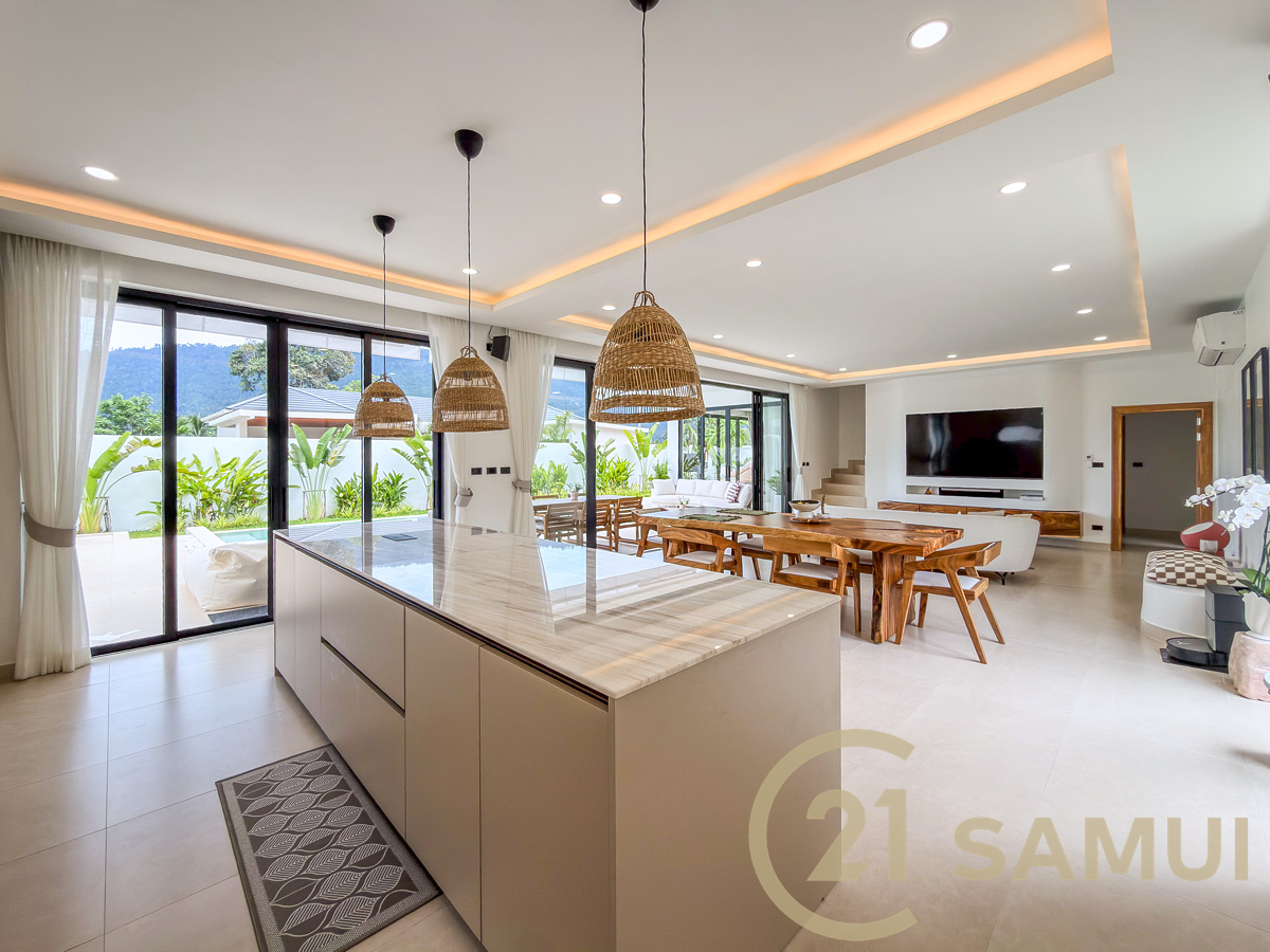 Two-Story Five-Bedroom Pool Villa for Sale in Lamai