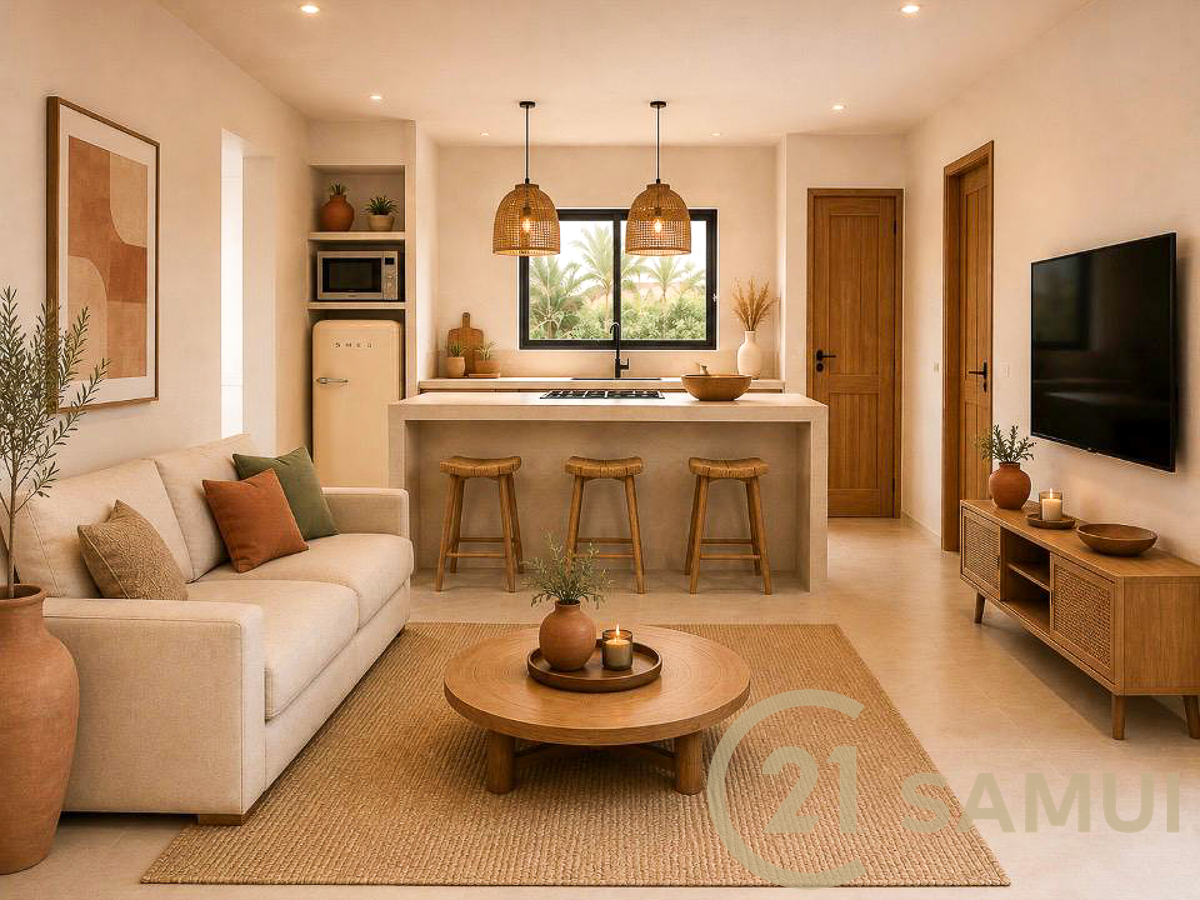 Off-Plan 1-Bedroom Leasehold Pool Villa For Sale In Lamai